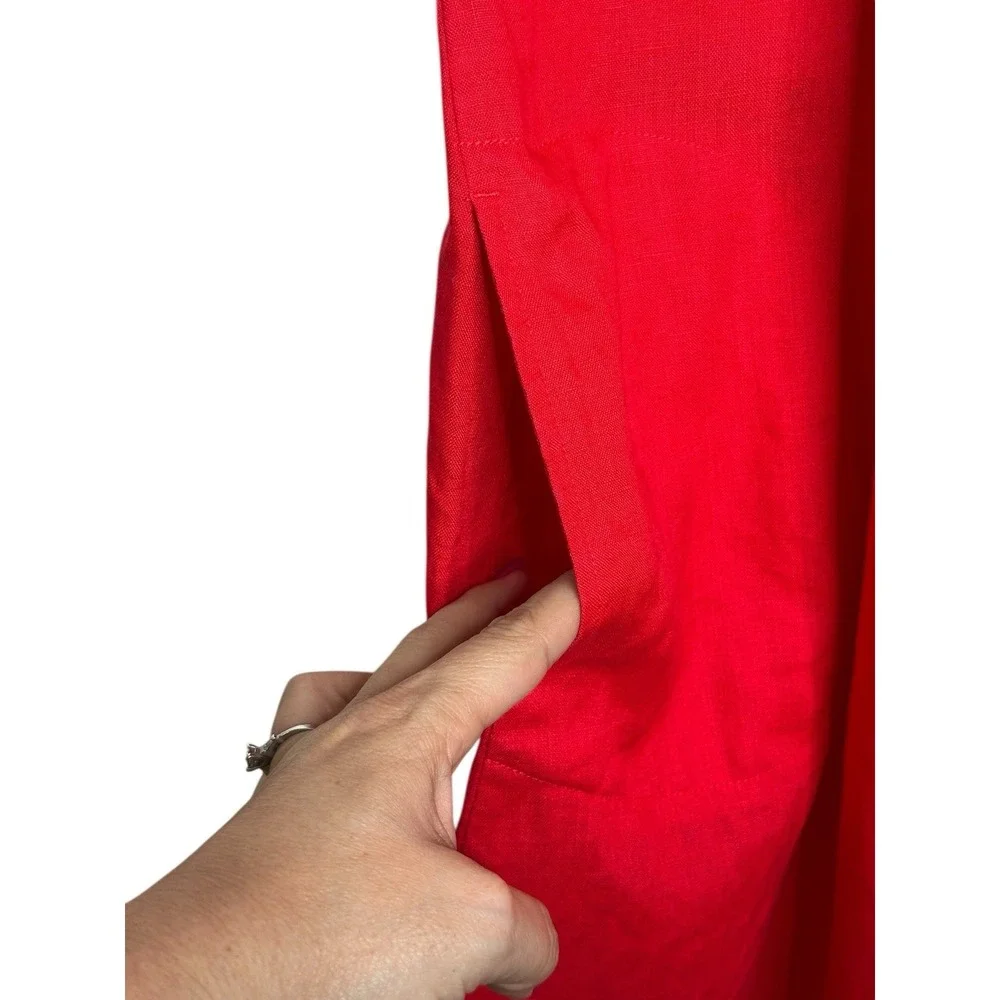 Lovers And Friends Lavinia Jumpsuit Red Classic Party Flare SMALL Spring Summer - Picture 8 of 13